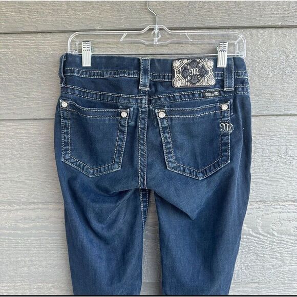Miss Me Signature Skinny Crop Women’s Size 27 Western Biker Ankle Jeans - Picture 8 of 12